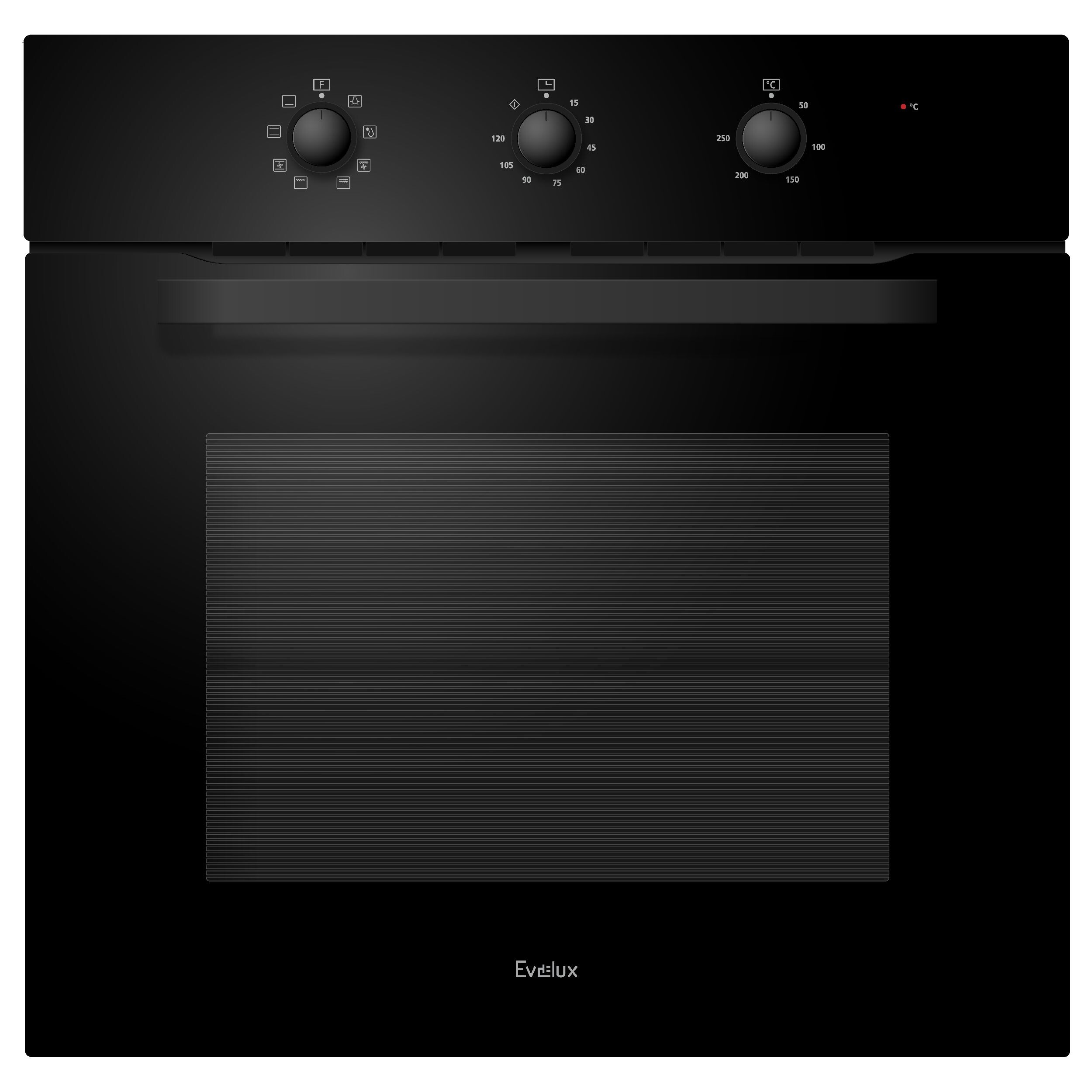 9140417 Электрический духовой шкаф Evelux EO 622 EB черный STDN-0058208