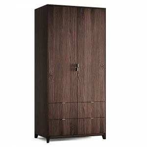 Шкаф двухдверный с ящиками черный Case №2 THE IDEA  210388 Коричневый;черный