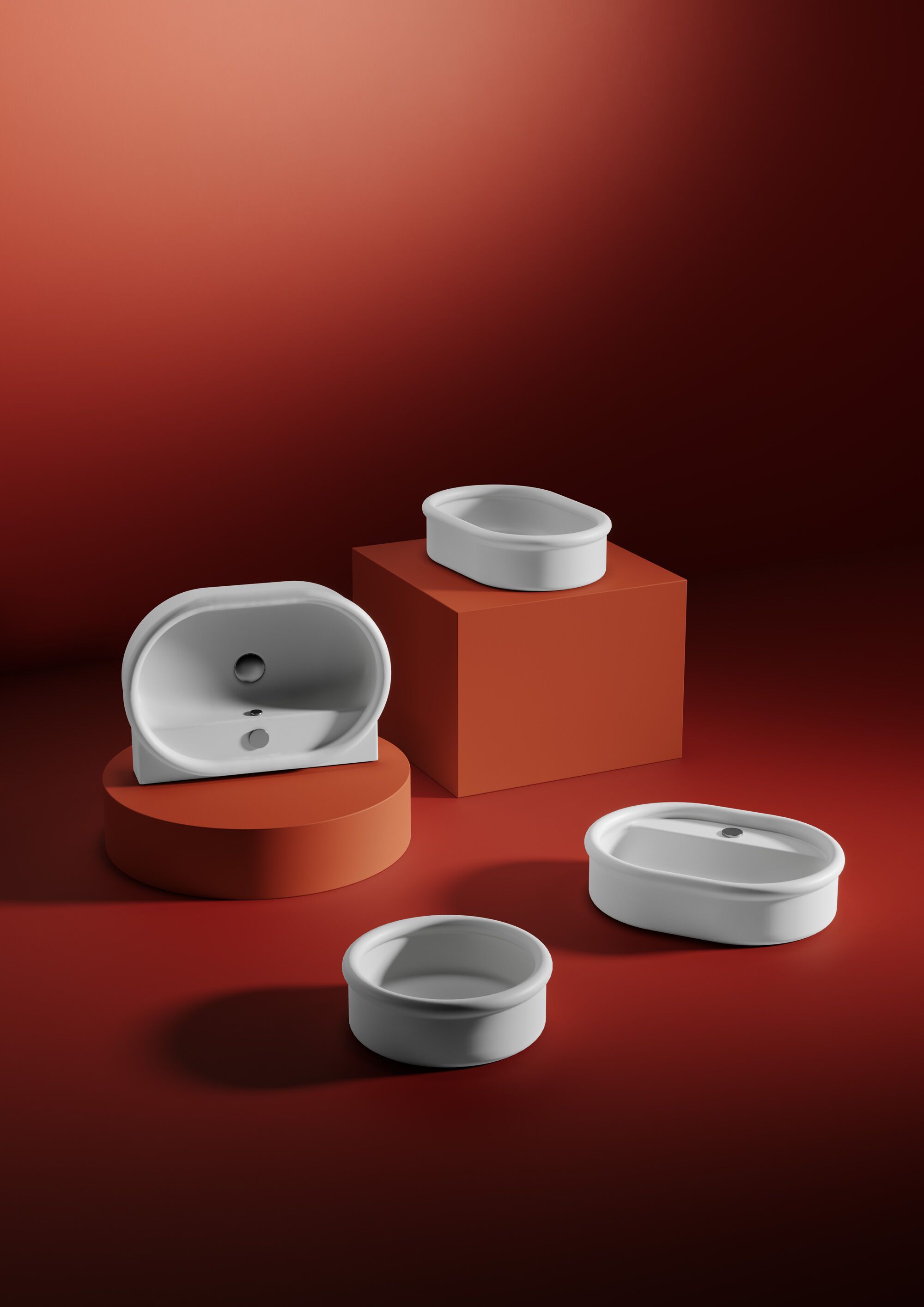 Керамическая столешница овальная раковина ArtCeram Brera ARCH-00025452 - Вид №1