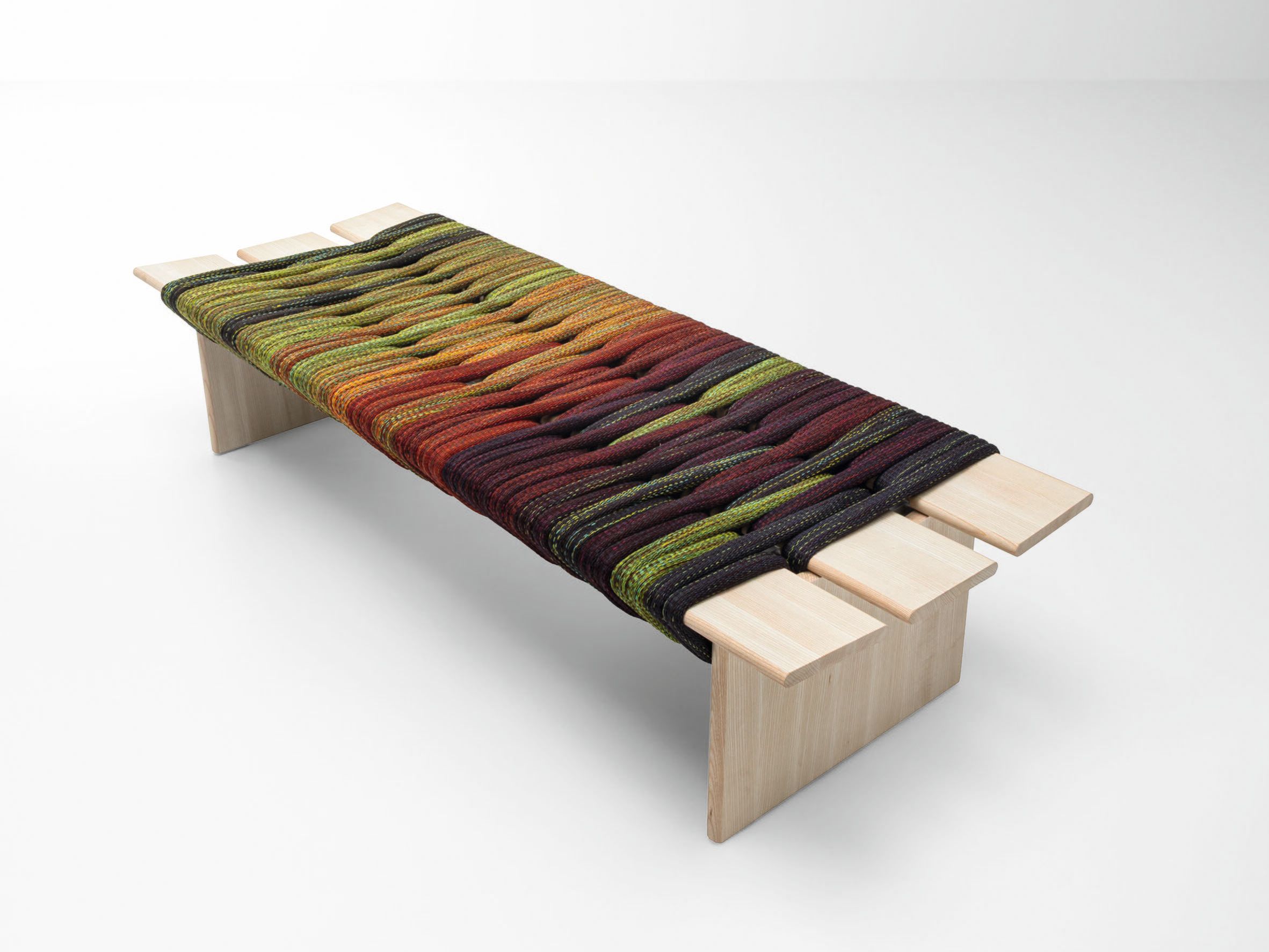 Скамья из массива ясеня и ткани Paola Lenti NAGA ARCH-00114723 - Вид №2