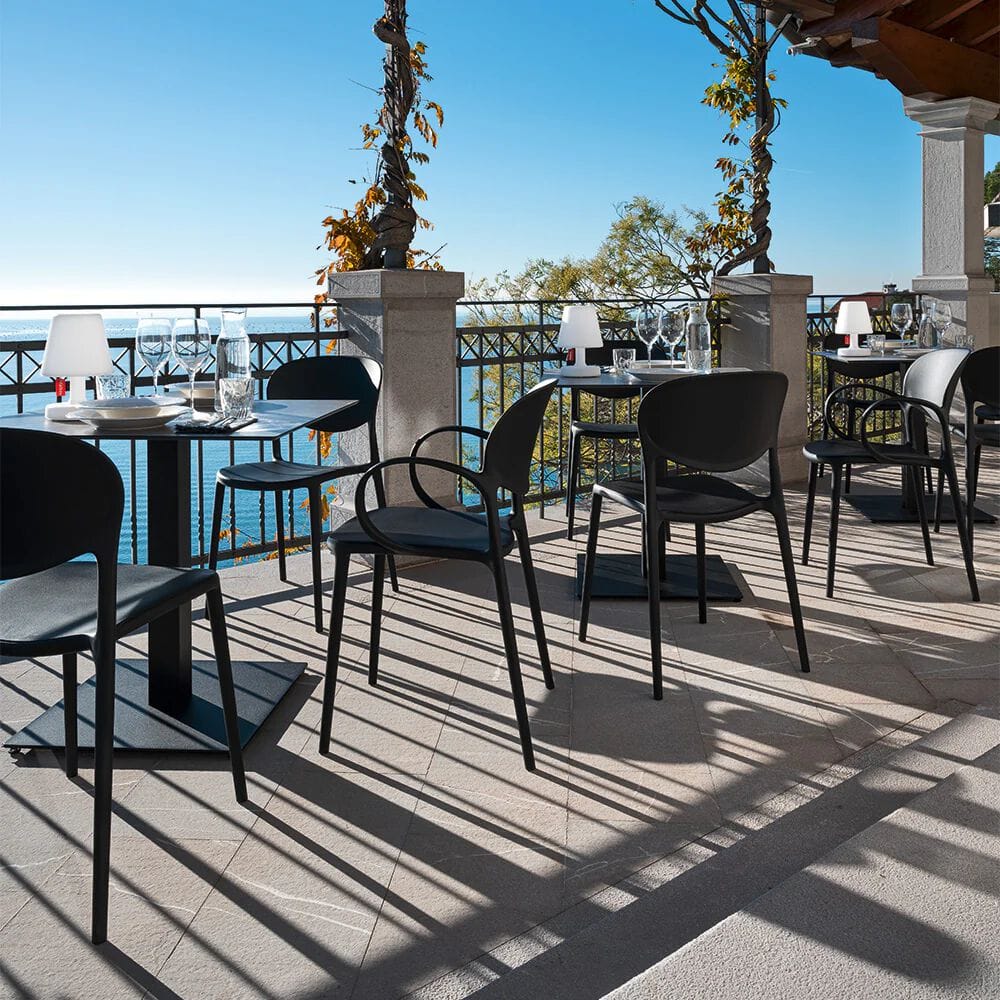 Штабелируемый стул из полипропилена с подлокотниками Connubia ABBY ARCH-00114851 - Вид №1