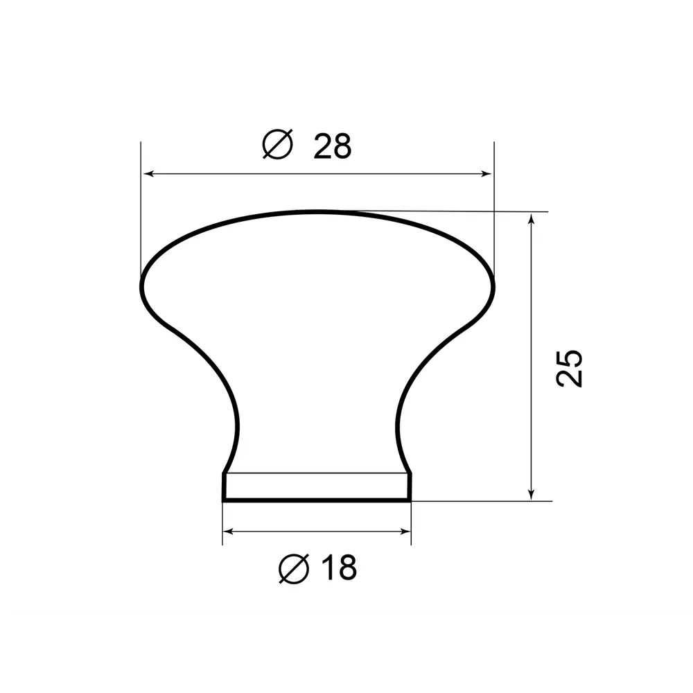 86900214 Ручка-кнопка мебельная Picidae Wood дерево цвет коричневый STLM-1008480 PALLADIUM  - Вид №2