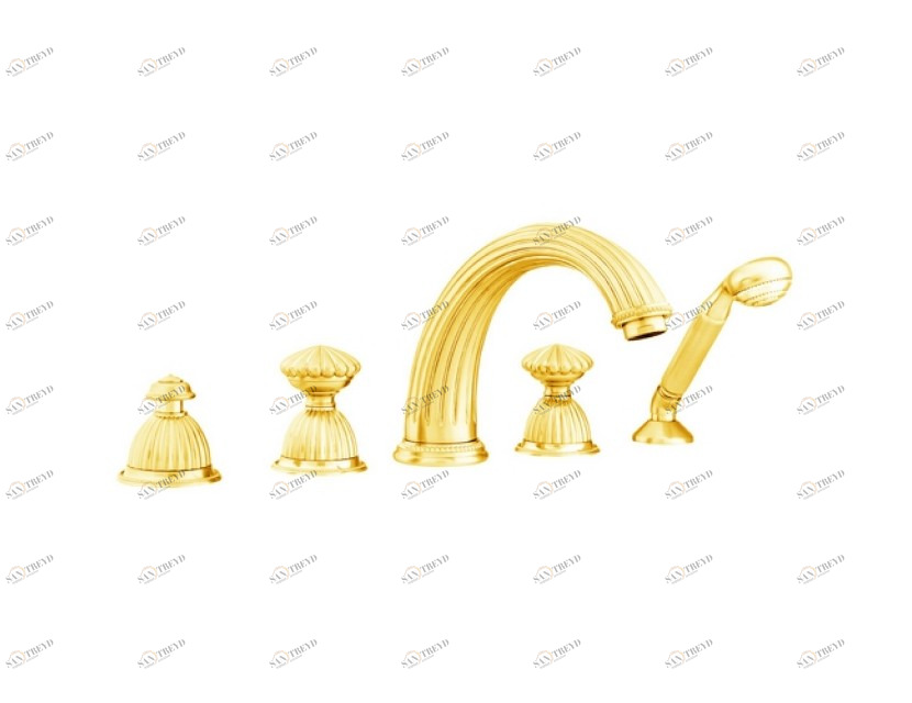 033416.C00.50 Набор для ванны с пятью отверстиями Яркий хром Mestre Artica