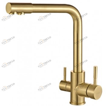 Steel Hammer SH 801 INOX BRONZE PVD Смеситель для кухни Zorg 335 x 312 