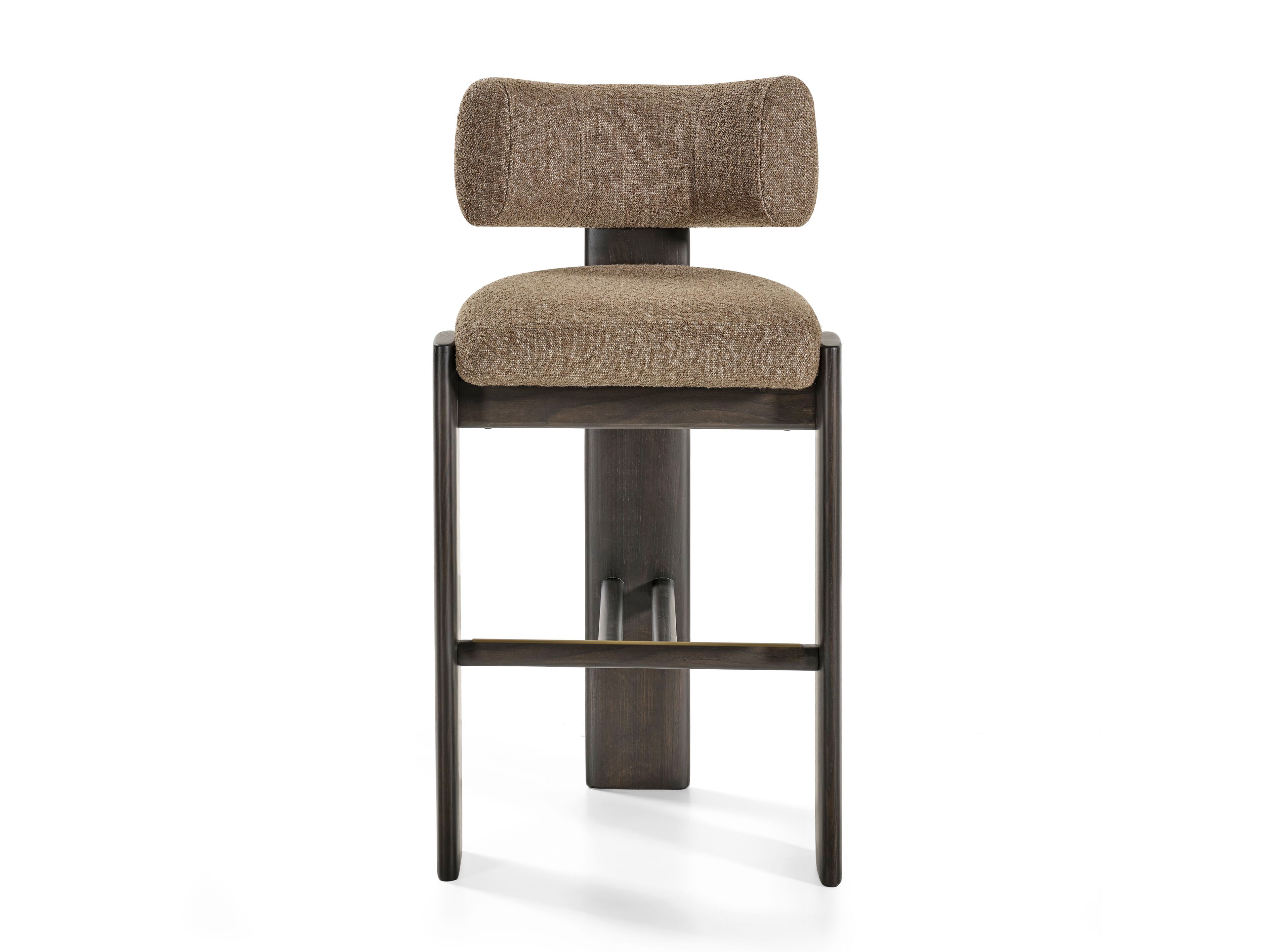 Тканый стул со спинкой и деревянной рамой Naturedesign TRINE ARCH-00088181