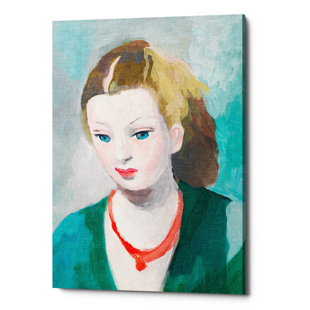 896518947_2628 Картина «Портрет девушки в зеленом» (холст, галерейная натяжка) Object Desire 