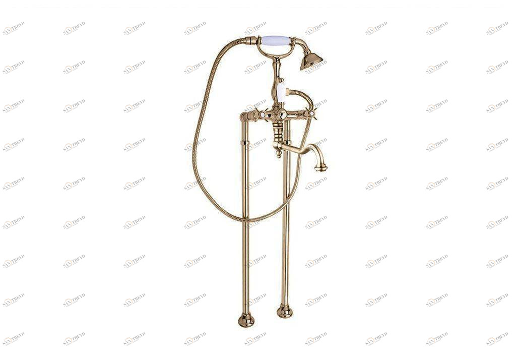 Напольный смеситель для ванны с поворотным изливом CEZARES LORD-VDP2-03/24-Bi