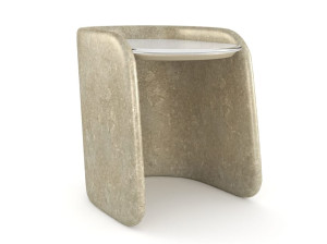 Высокий стеклянный журнальный столик