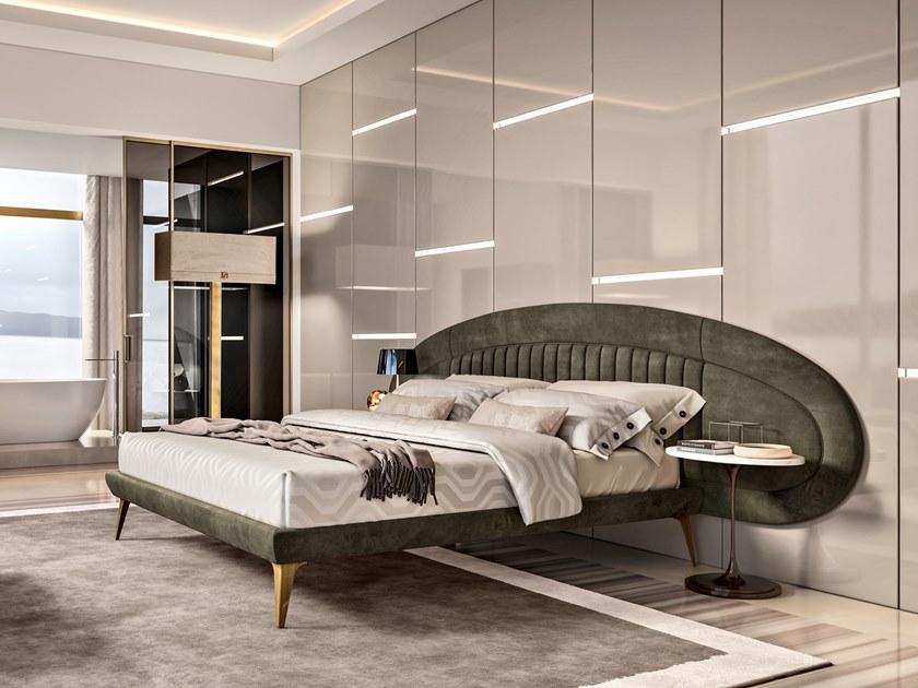 Barnini Oseo Двуспальная кровать из кожи с обитым изголовьем Richmond upon thames Rc10 - rc11 - Вид №1