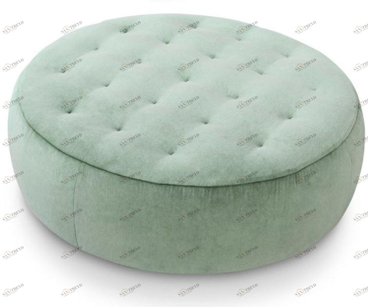 Saba Italia Круглый тканевый пуф на колесиках sun-id-1485254