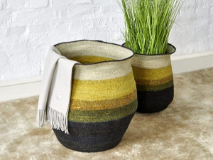 Набор корзин из растительных волокон