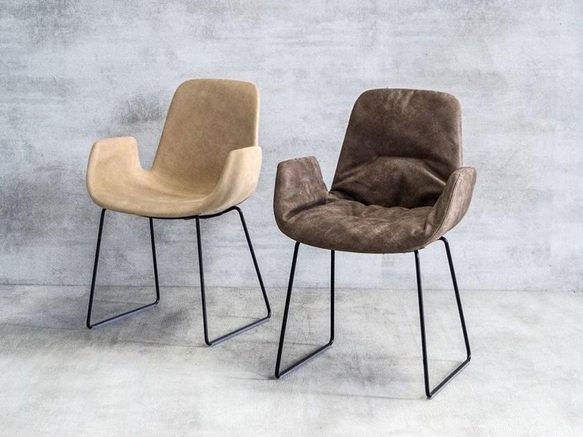 Tonon Санный стул с подлокотниками, обитыми кожей или тканью Step 9w4.94 - Вид №3