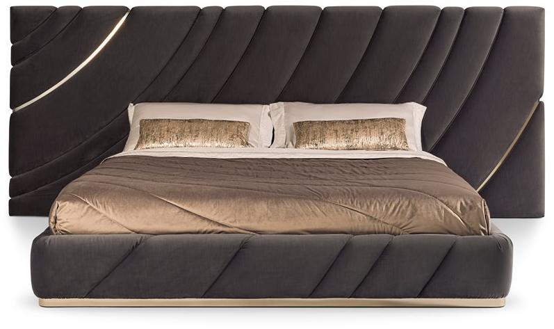 Visionnaire Двуспальная кровать из ткани с мягким изголовьем Ultrasound sun-id-1491577 - Вид №1