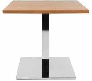 Wagner Квадратный журнальный столик из стали и дерева W-table