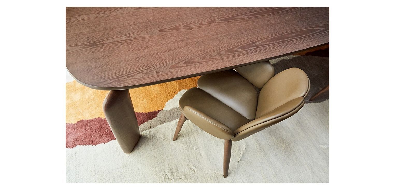 Кожаный мягкий стул с подлокотниками ROCHE BOBOIS Pulp ARCH-00072906 - Вид №8