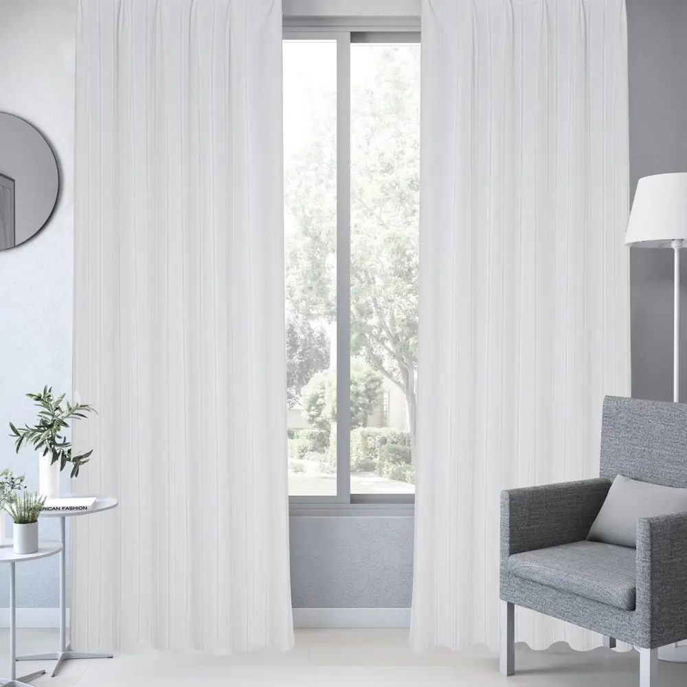 Тюль на ленте Sabadell 250x280 см цвет белый 83407076 STLM-2064709 INSPIRE  - Вид №3