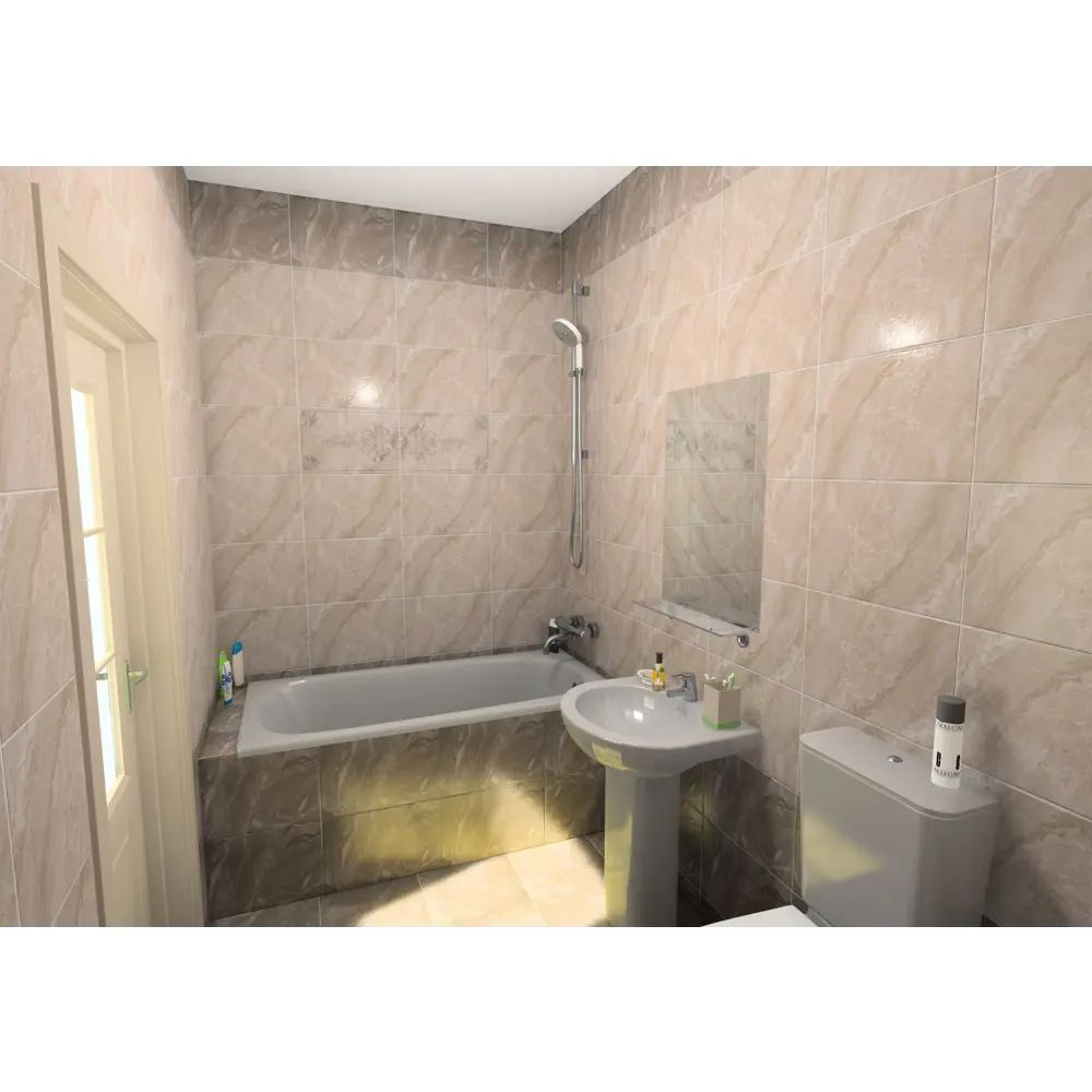 Декор настенный Garda 27х40 см цвет бежевый орнамент 18649879 STLM-2030469 EUROCERAMIKA - Вид №4