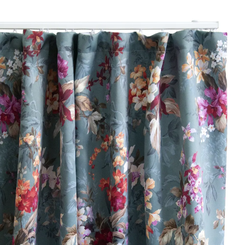 Штора на ленте димаут Букет 150x260 см цвет зелёный 82701267 STLM-2130542 SEASONS  - Вид №3
