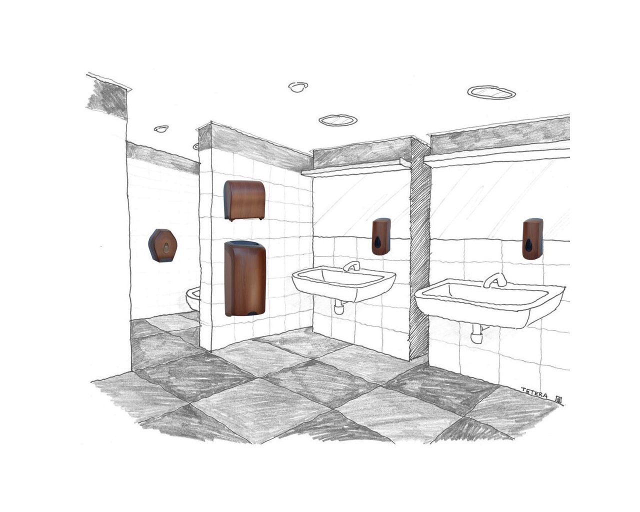 BUH227 Контейнер для туалетной бумаги UNIQUE ECO LINE Merida  - Вид №1