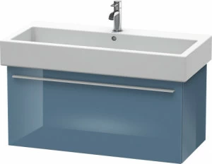 XL604504747 Тумбочка подвесная X-Large #XL6045 750 x 443 мм Каменно-синий глянцевый лак
