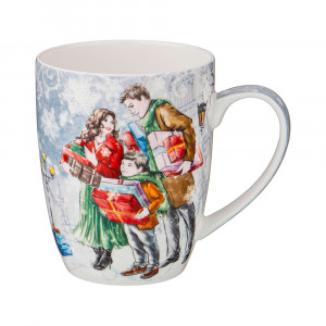 415-2096 Посуда фарфоровая Кружка "С НОВЫМ ГОДОМ!" 400 мл Lefard