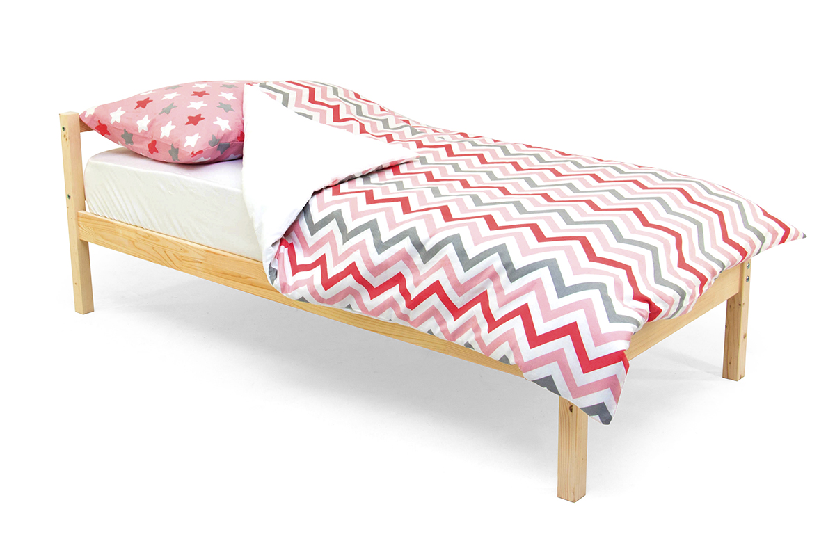Детское постельное белье "Звезды-зигзаги" белый, графит, красный, фон лаванда БЕЛЬМАРКО  327384 Розовый Santreyd  - Вид №1