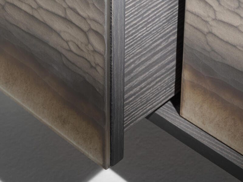 Деревянный и стеклянный шкаф для телевизора с ящиками ARTE VENEZIANA Langhe ARCH-00077127 - Вид №6