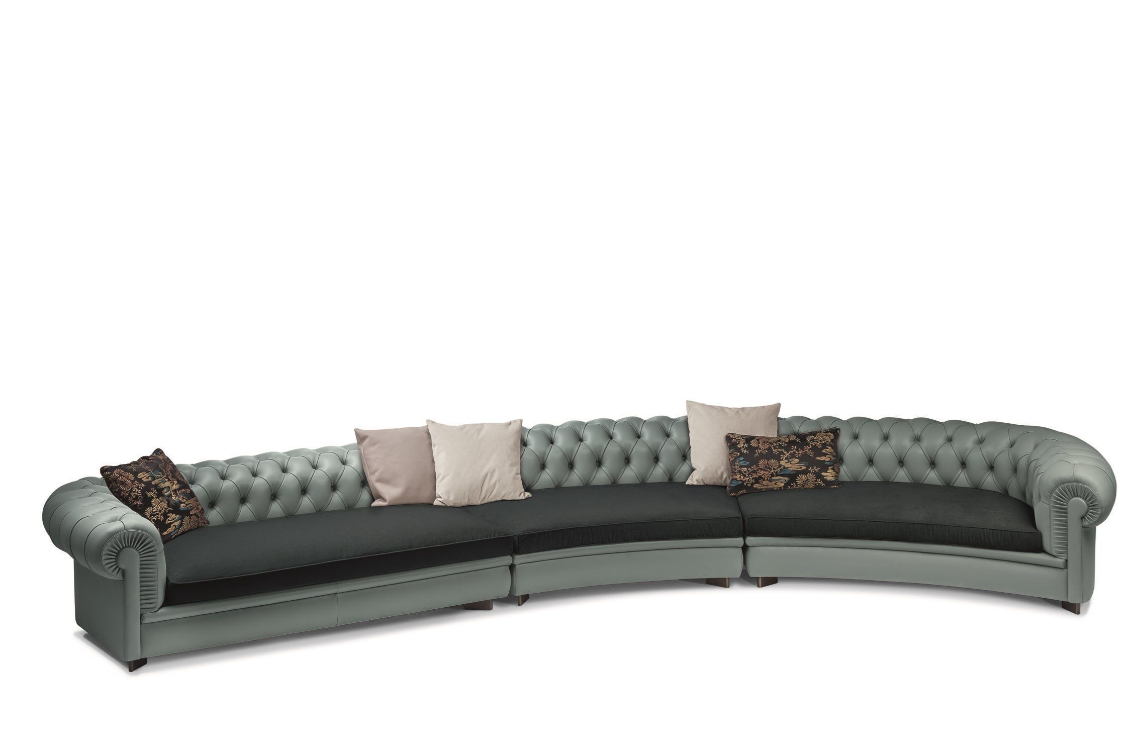 Модульный кожаный диван capitonné Poltrona Frau коллекция - диваны и кресла ARCH-00059740 - Вид №4