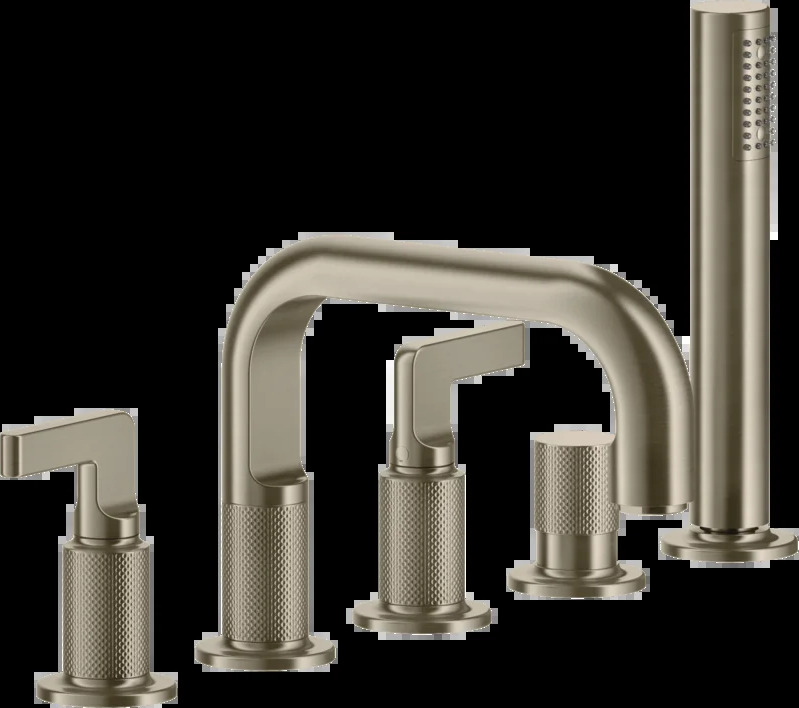 Смеситель для ванны 58040 149 Gessi Inciso МАТОВЫЙ НИКЕЛЬ FINOX