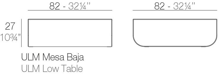 VONDOM Садовый столик квадратный Ulm sun-id-1356113 - Вид №12