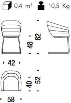 Moroso Консольный штабелируемый стул из полиуретана Rift sun-id-1418963 - Вид №9