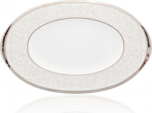 32031 Noritake Блюдо овальное Noritake "Серебряный дворец" 31см Фарфор костяной
