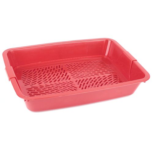 Т00011081 Туалет для кошек 35х25х6см с сеткой Dogman 