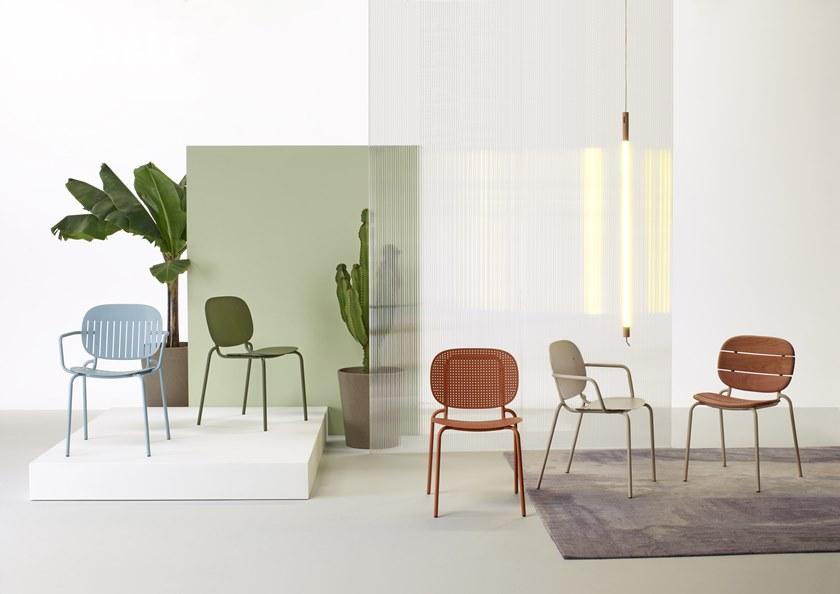 SCAB DESIGN Садовый стул из стали и дерева Si-si sun-id-1480568 - Вид №1