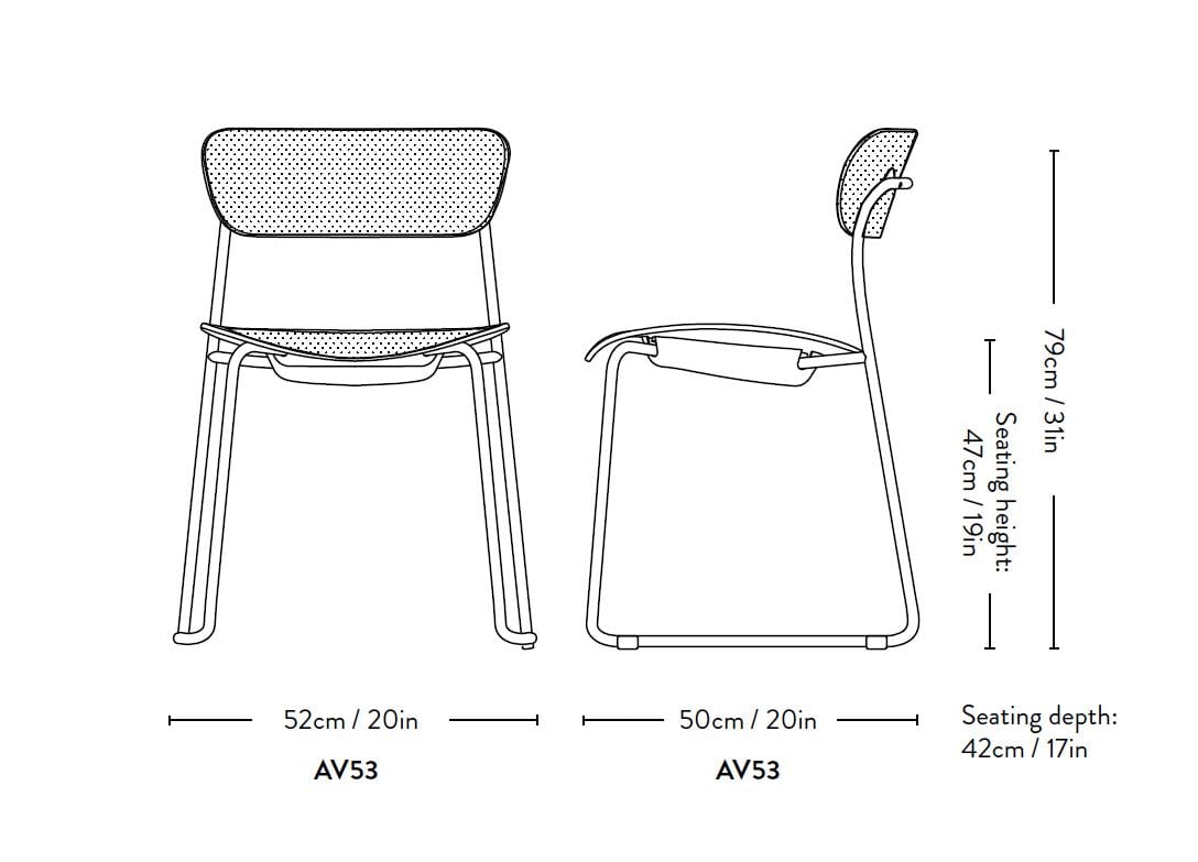 Стул с мягкой деревянной салазкой &Tradition павильон ARCH-00148637 - Вид №3