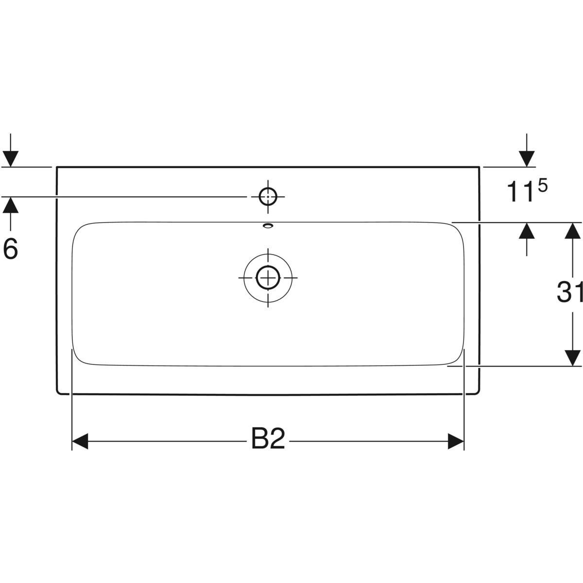 Прямоугольная столешница из керамогранита Geberit ICON ARCH-00131617 - Вид №7