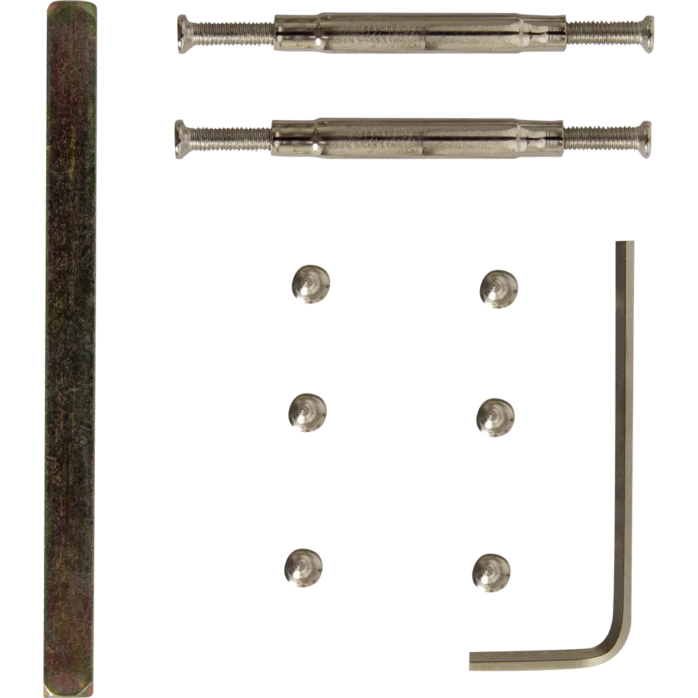 Комплект дверных ручек 27L 100 CF, без запирания, цвет кофе ФАБРИКА ЗАМКОВ STLM-2207800 - Вид №4
