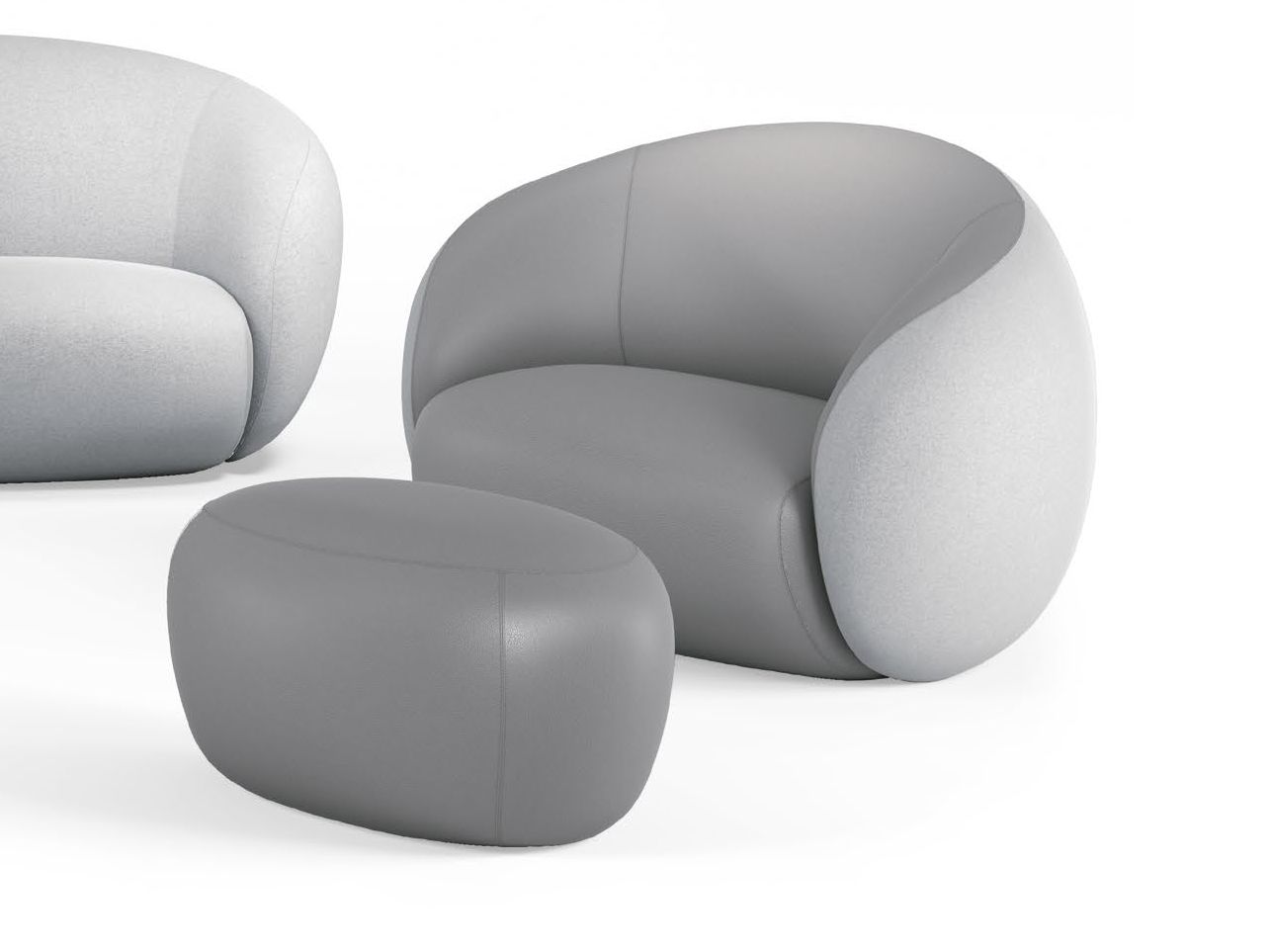 Кожаное кресло с подлокотниками Sesta ARCH-00152551