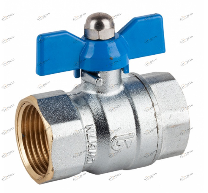 GENEBRE 3035 03 Шаровой кран (синяя ручка-бабочка) 