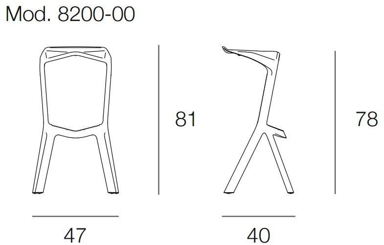 Plank Высокий штабелируемый табурет из полипропилена Miura sun-id-1424963 - Вид №9