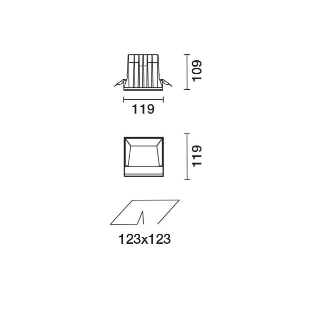 Встраиваемые светодиодные настенные светильники для столешниц iGuzzini Laser Blade XL ARCH-00107406 - Вид №4