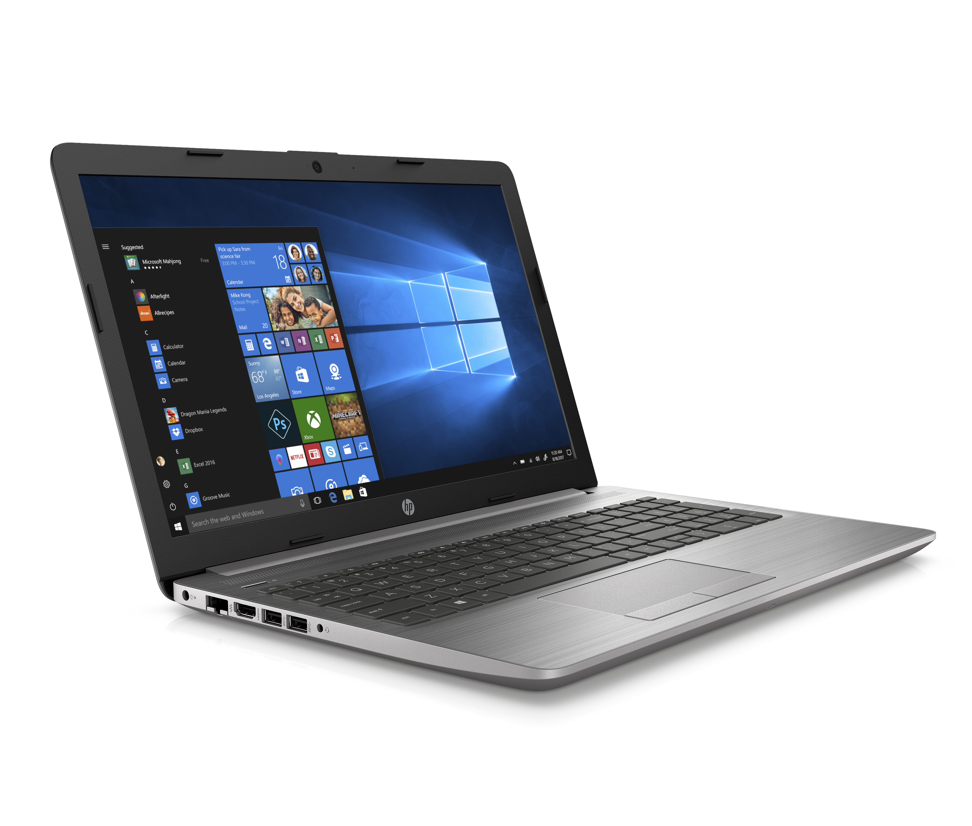 6BP03EA#ACB 250 g7 15.6"(1920x1080)/intel core i5 8265u(1.6ghz)/8192mb/256ssdgb/dvdrw/int:intel uhd graphics 620/41whr/war 1y/1.78kg/silver/w10pro HP Santreyd 