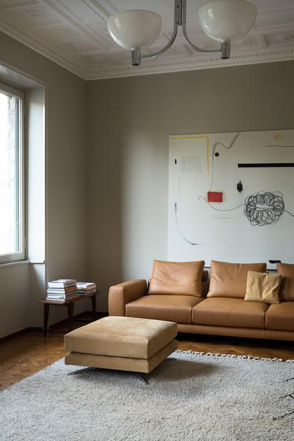 Minimomassimo 3-х местный модульный кожаный диван sun-id-1408751 - Вид №2