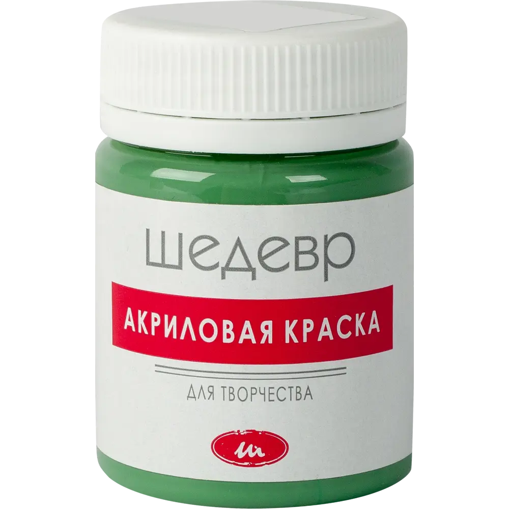 Краска акриловая Шедевр глянцевая цвет зелёный 60 г 82240944 STLM-2188408  - Вид №1