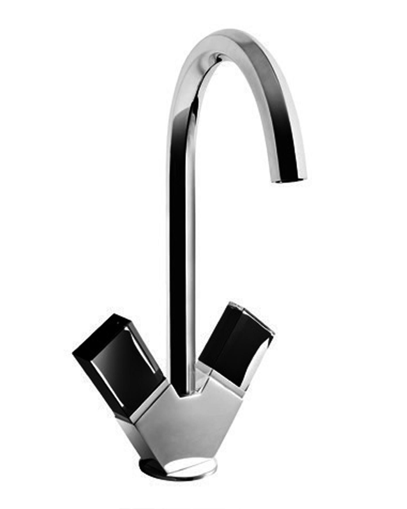 N456SF  Смеситель на 1 отверстие для раковинывылет 17,5 см без ручек ограничитель потока воды до 5 л/мин при 3 бар картридж керамический 90° подводка донный клапан нажимного типа ручки заказываются отдельно, см. раздел ''Ручки'' Fantini Rubinetti VENEZIA