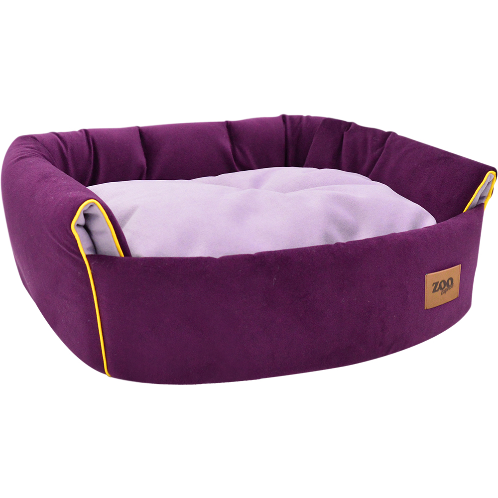 ПР0054467 Дом эстрада-трансформер для животных Ампир мебельная ткань №1 35х31х31см лиловый/баклажан ZOOEXPRESS  - Вид №1