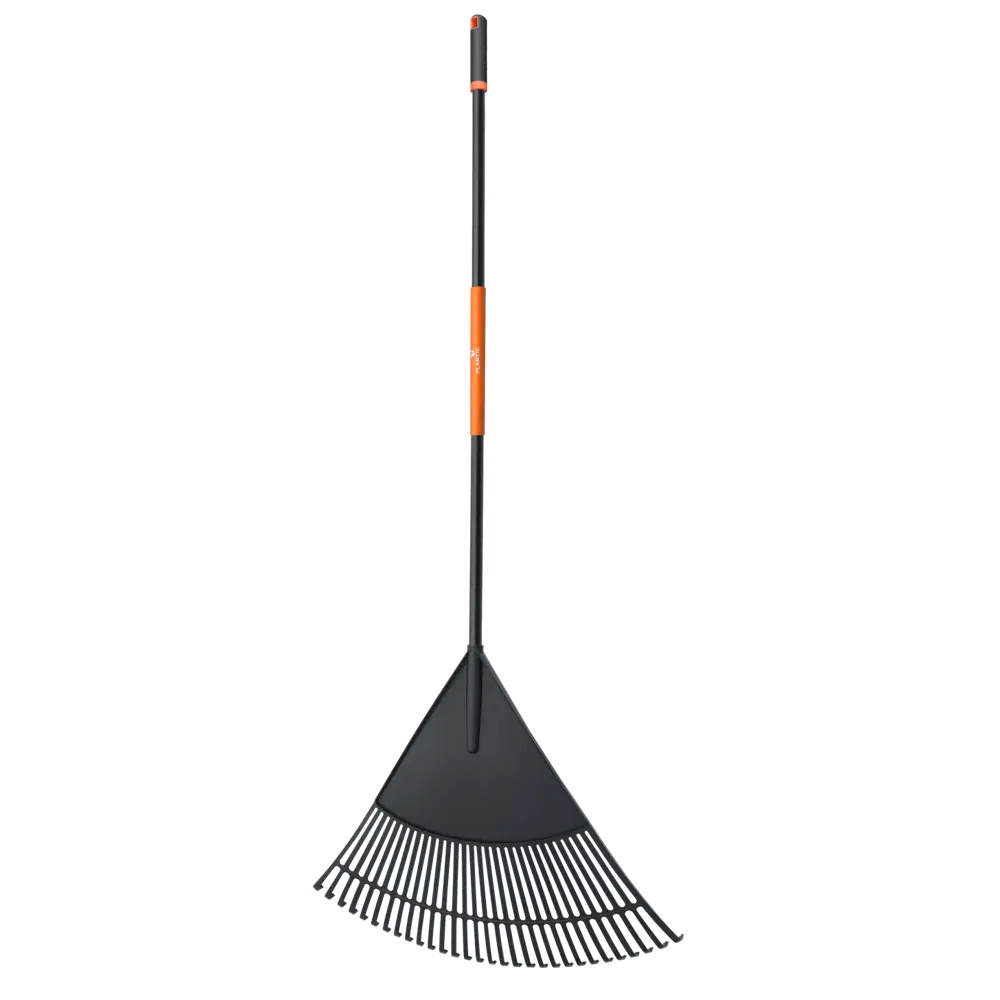 Грабли садовые Plantic для листьев 24 зуба с черенком 186 см 89359945 STLM-0962937