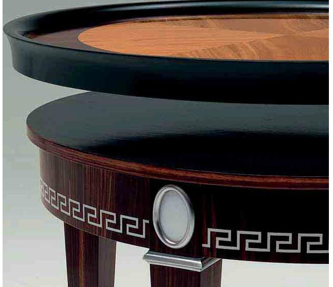 OAK Журнальный столик из черного дерева и цитронье с подносом Galleria sun-id-1367543 - Вид №1