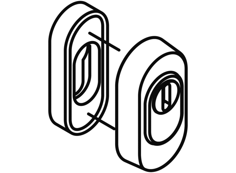 316XAESZ Защитная розетка с крышкой цилиндра HEWI System 111 | Edelstahl  - Вид №2