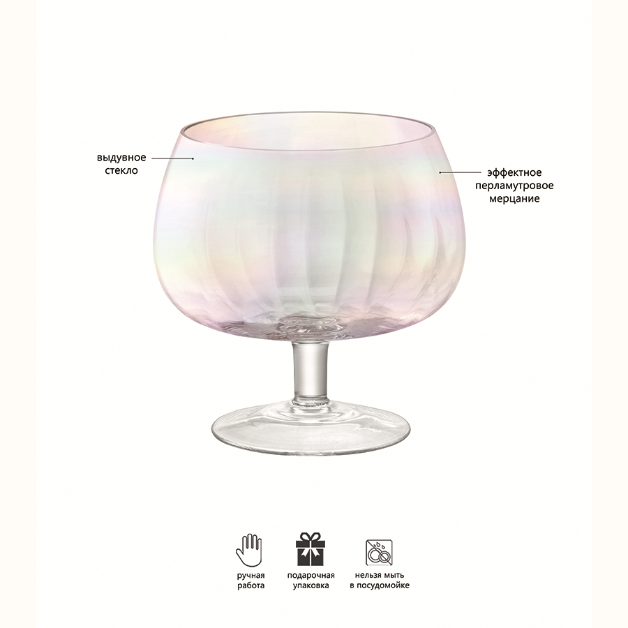 G1448-24-916 Ваза для фруктов pearl 24 см LSA International  - Вид №4